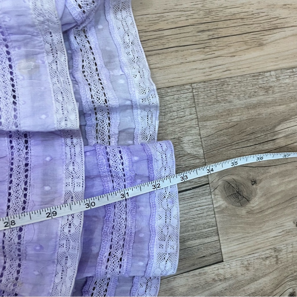 LoveShackFancy Lavender Ruffle Mini Dress - Picture 9 of 9
